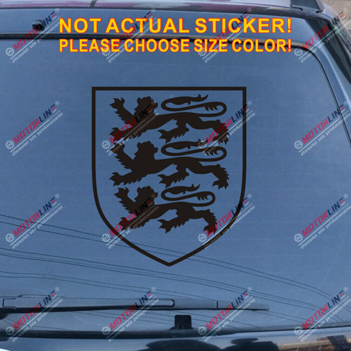 Royal Arms of England Decal Sticker Car Vinyl pick size color no bkgrd die cut