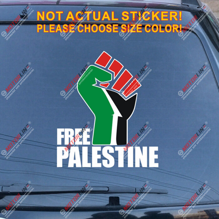 Free Palestine Israel Muslim Arab Gaza Decal Sticker Car Vinyl Reflective Glossy