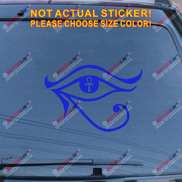 Eye of Horus Egypt Decal Sticker Egyptian Symbol God Car Vinyl pick size color c