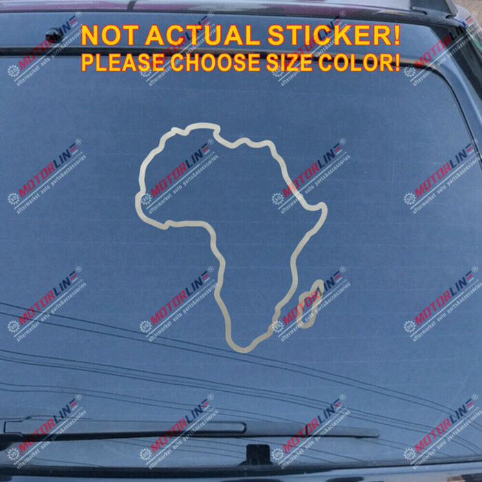 Africa outline map Pan African Decal Sticker Car Vinyl pick size color