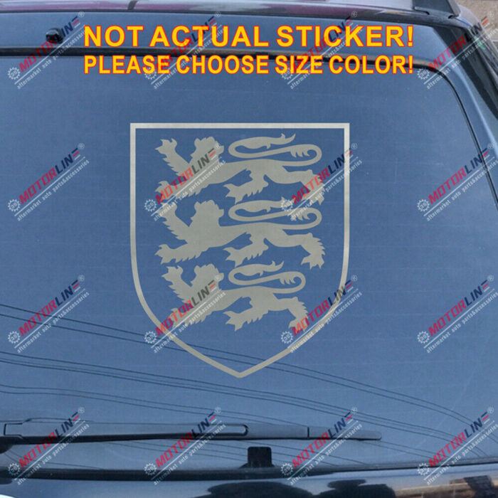 Royal Arms of England Decal Sticker Car Vinyl pick size color no bkgrd die cut