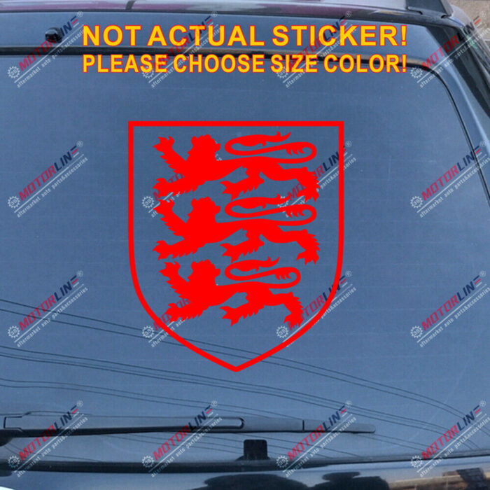 Royal Arms of England Decal Sticker Car Vinyl pick size color no bkgrd die cut