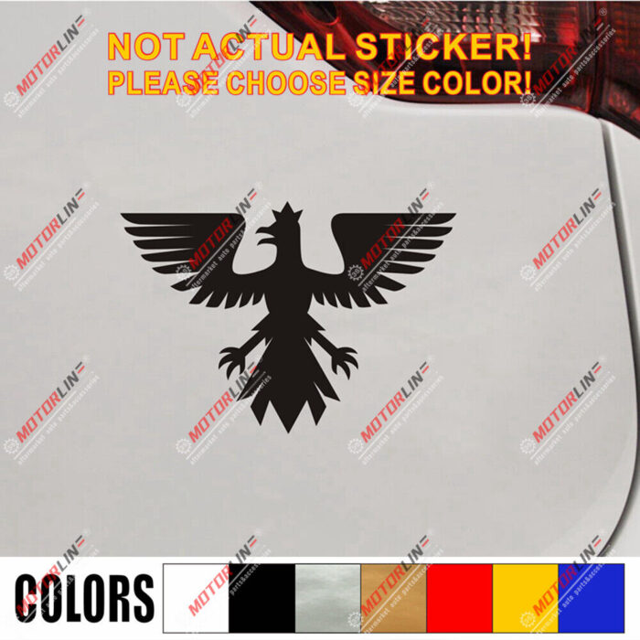 Polish Eagle Poland Coat of Arms Decal Sticker Orzeł Biały Herb Polski Viny c