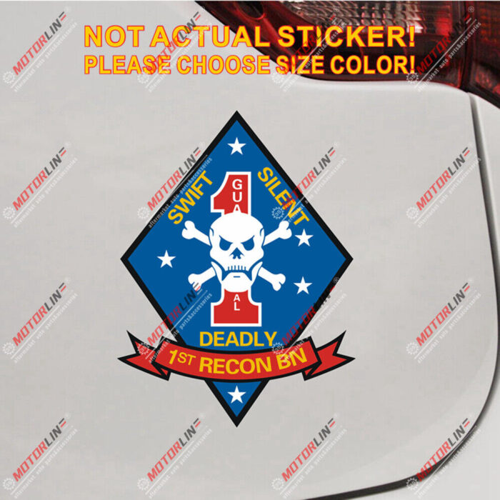 1st Reconnaissance Battalion 1st Recon Bn Decal Sticker Vinyl Reflective Glossy