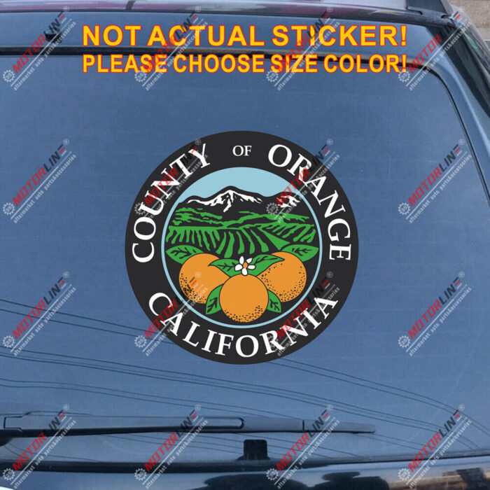 Orange County Seal California Decal Sticker Car Vinyl Reflective Glossy