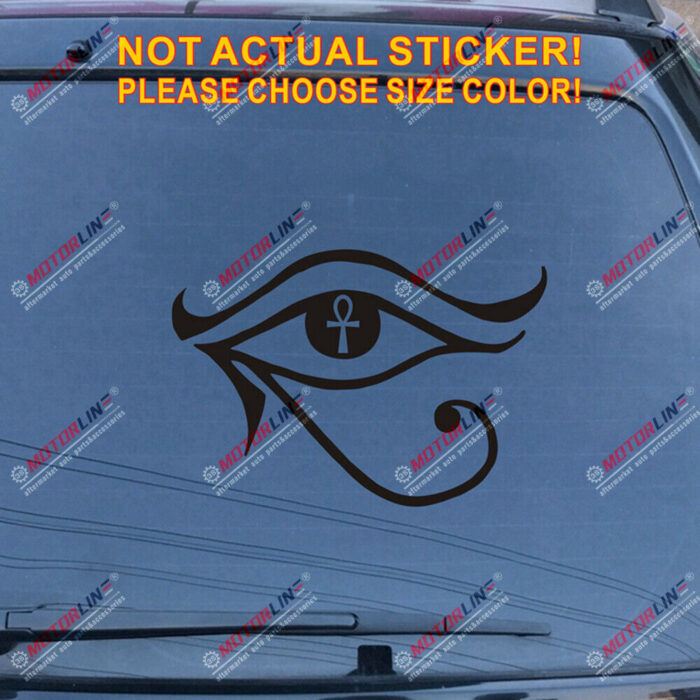 Eye of Horus Egypt Decal Sticker Egyptian Symbol God Car Vinyl pick size color c