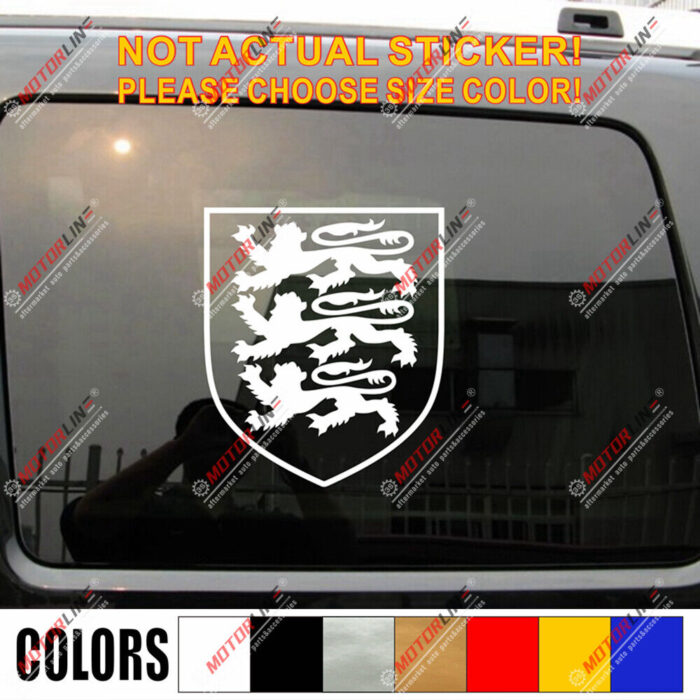 Royal Arms of England Decal Sticker Car Vinyl pick size color no bkgrd die cut