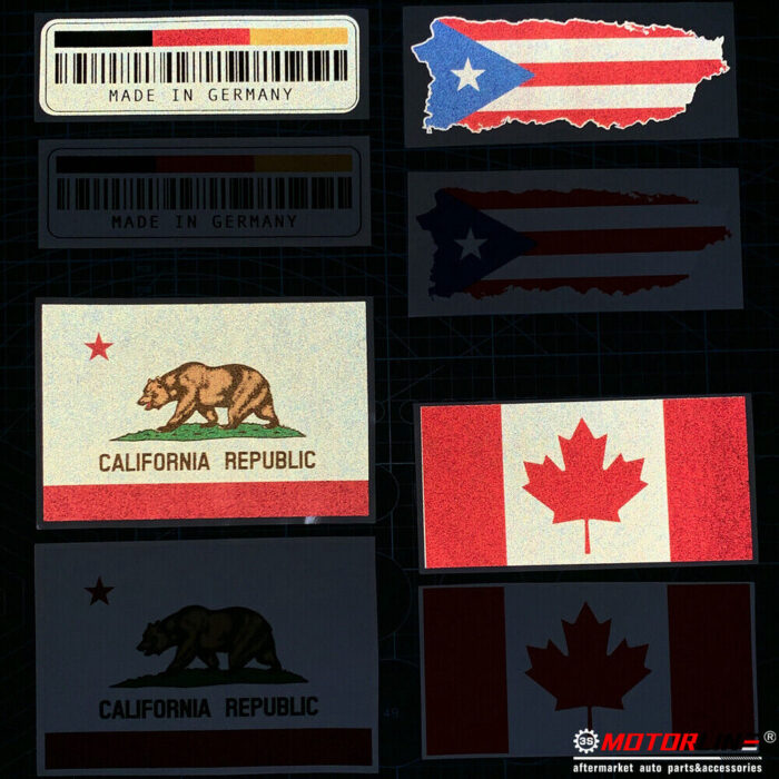 California Bear Union Jack Flag Cali Decal Sticker Car Vinyl Reflective Glossy