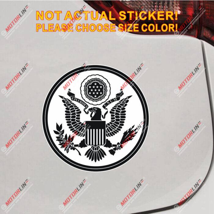 Great Seal of United States Decal Sticker Car Vinyl Reflective Glossy black