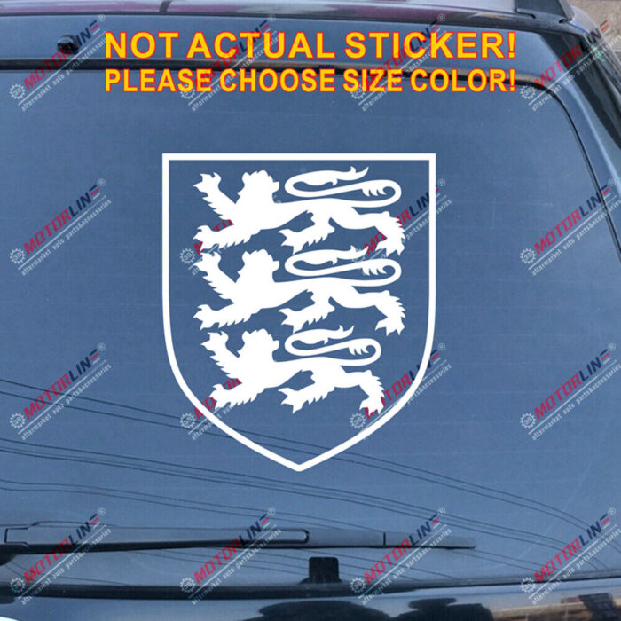 Royal Arms of England Decal Sticker Car Vinyl pick size color no bkgrd die cut