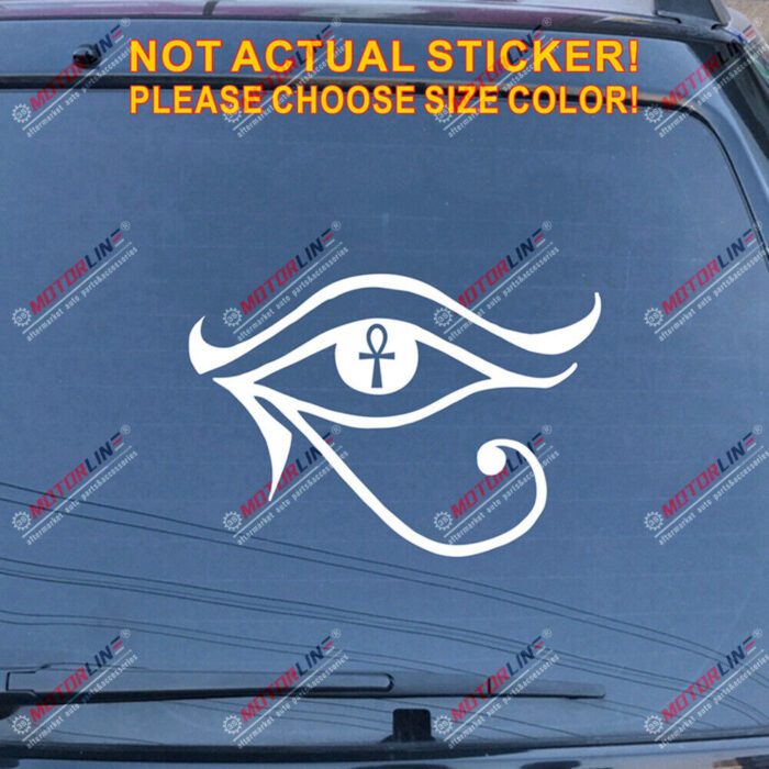 Eye of Horus Egypt Decal Sticker Egyptian Symbol God Car Vinyl pick size color c