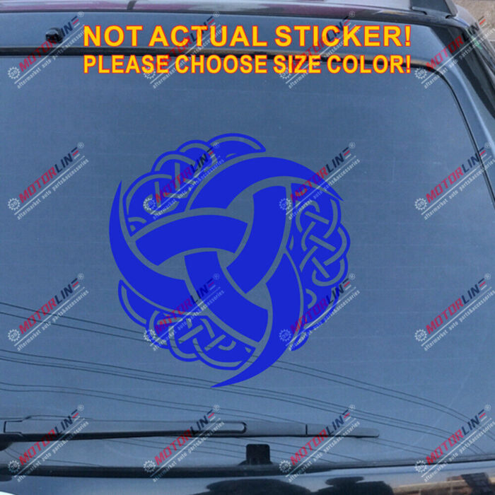 Triple Horn of Odin Decal Sticker Celtic Knot Norse Viking Car Vinyl pick size a