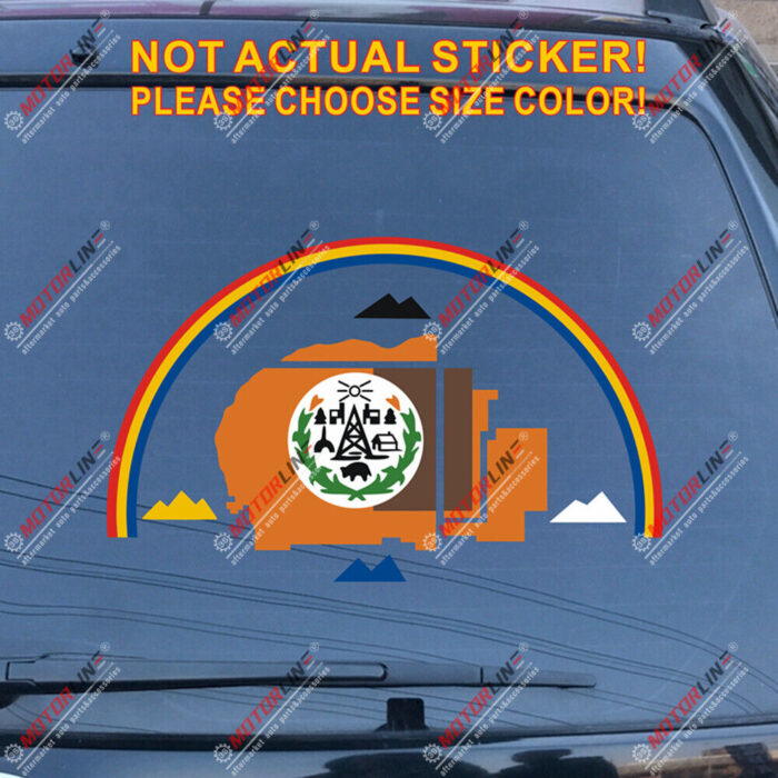 Navajo Nation Flag Decal Sticker Car Vinyl Reflective Glossy b