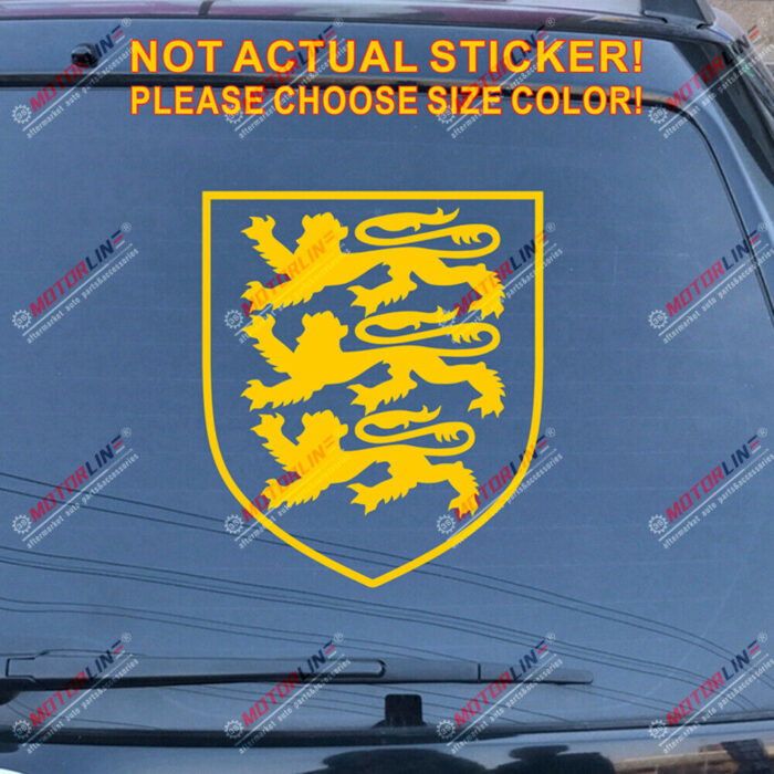 Royal Arms of England Decal Sticker Car Vinyl pick size color no bkgrd die cut