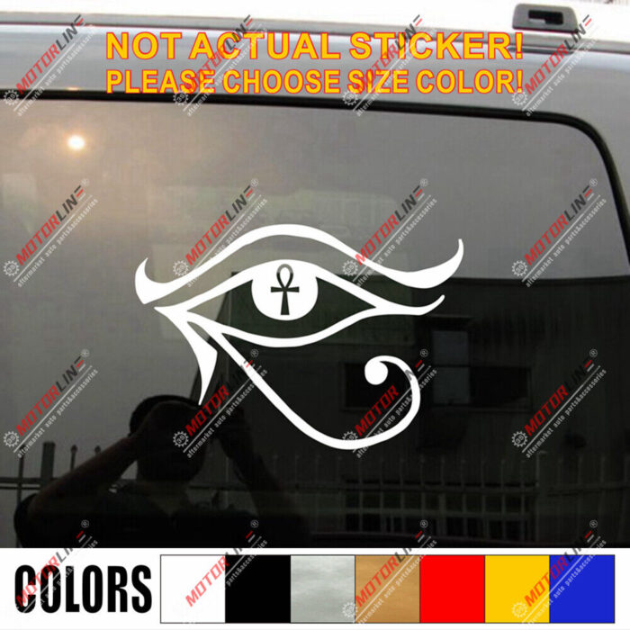 Eye of Horus Egypt Decal Sticker Egyptian Symbol God Car Vinyl pick size color c