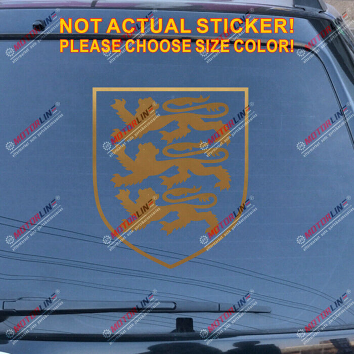 Royal Arms of England Decal Sticker Car Vinyl pick size color no bkgrd die cut
