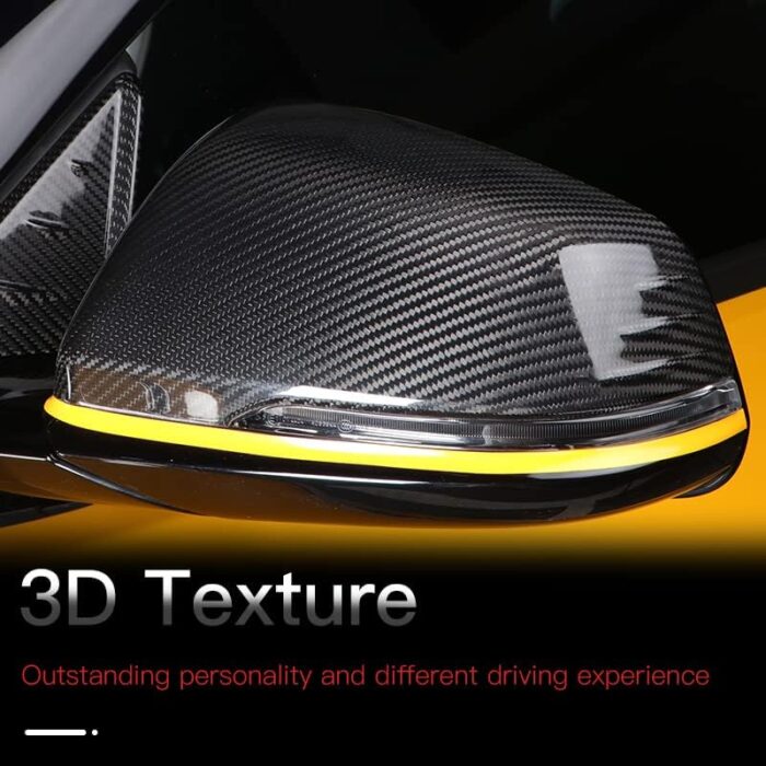 JSWAN Carbon Fiber Door Mirror Covers Side Mirror Rearview Cover Caps Rearview Replacement For GR Supra A90 Door Rearview Mirror Cover Cap Exterior Protect Accessories
