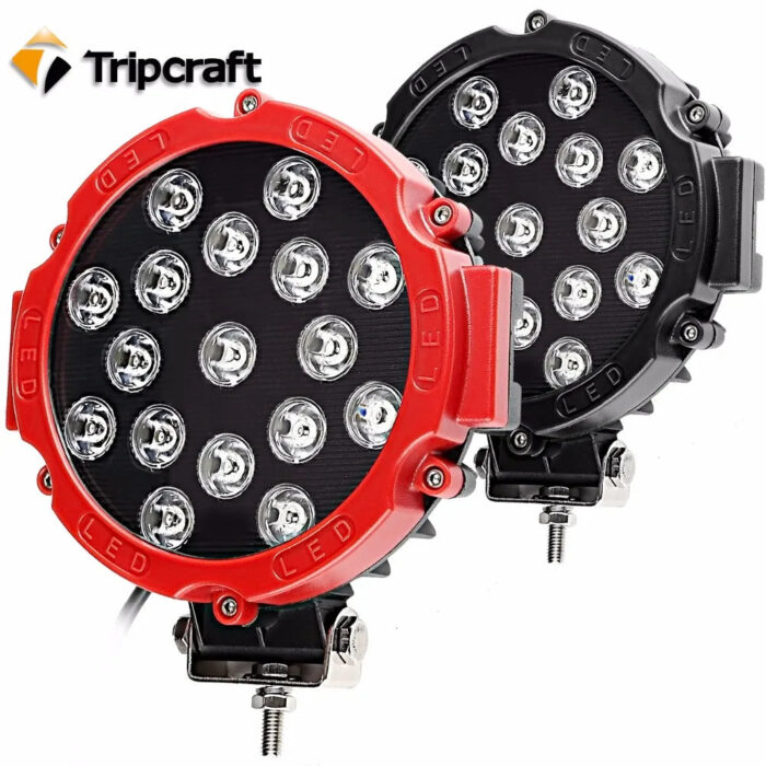 7inch 51w LED work light spot beam Driving lights for offroad Truck Tractor ATV SUV UAZ auto 4WD 4x4 ramp 12V 24V 6500k car lamp - Image 1