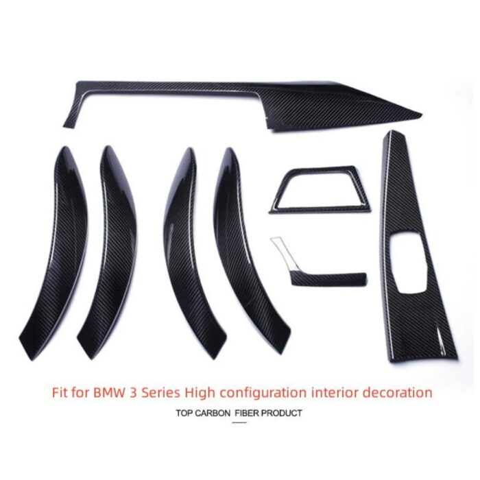 Carbon Fiber 8-piece Patch For BMW T-carbon Car Interior Accessories