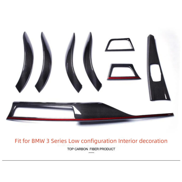 Carbon Fiber 8-piece Patch For BMW T-carbon Car Interior Accessories