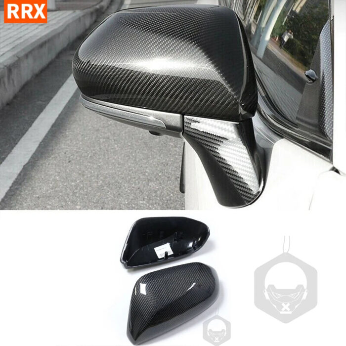 Carbon Fiber Car Rear View Door Wing Mirror Side Mirrors Cover Caps Shell Case For Toyota Camry 8th Gen 2018+ Decorative Parts