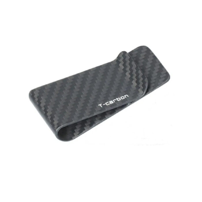 Carbon Fiber Glossy Mattle Black Texture Wallet Purse Money Clip Pocket Business Credit Card Cash Holder Wallet