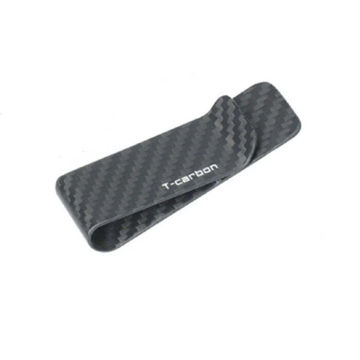 Carbon Fiber Glossy Mattle Black Texture Wallet Purse Money Clip Pocket Business Credit Card Cash Holder Wallet