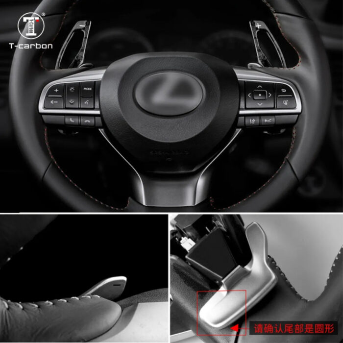 Carbon Fiber Shift Paddle Shifter For Lexus GS250 ES250 RX Steering Wheel Automotive Interior Paddles Shift