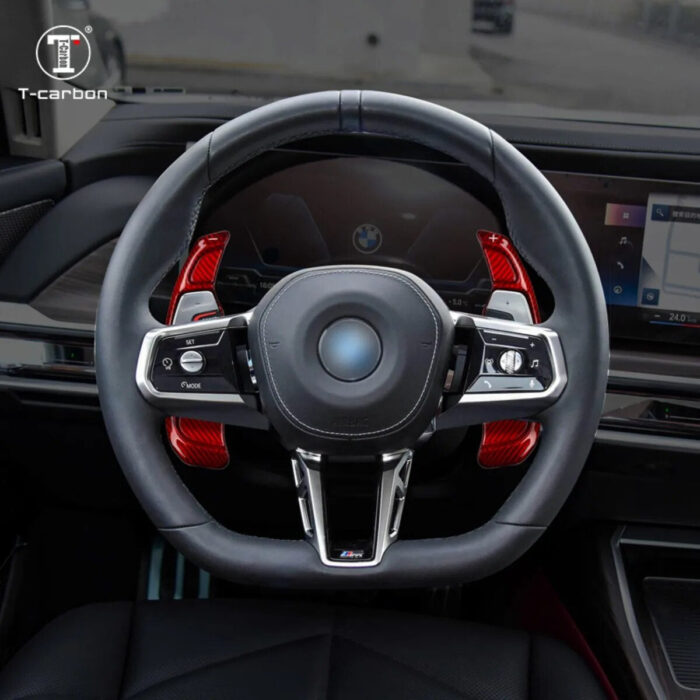 Carbon Fiber Steering Wheel Paddle Shifter Fit For New BMW 4/5 T-carbon Car Shifting Paddles Interior Accessories