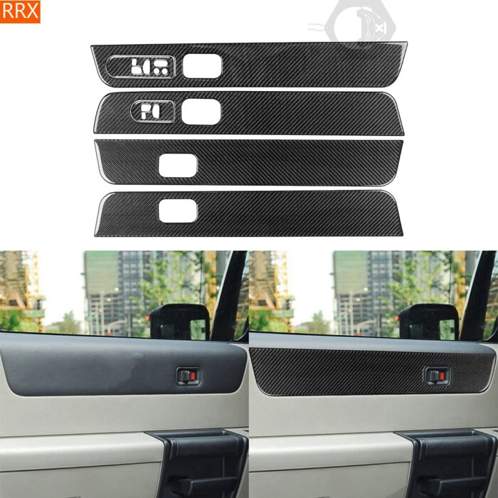 Door Inner Panel Cover Carbon Fiber Stickers For Hummer H2 2003-2012 Right Hand Drive Car Interior Decorative Accessories