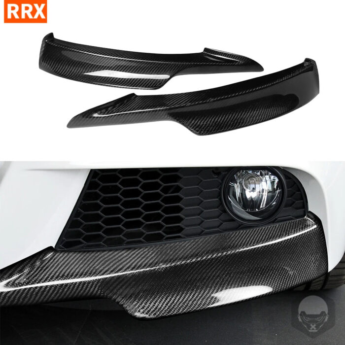 For BMW E90 Front Bumper Rectifier Anterior Lip Angle Dry Carbon Fiber Cover Trim Car Exterior Modification Accessories