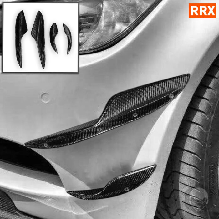 For BMW E92 Front Bumper Air Knife Four-Piece Set Dry Carbon Fiber Automobile Exterior Decoration Refit Accessories