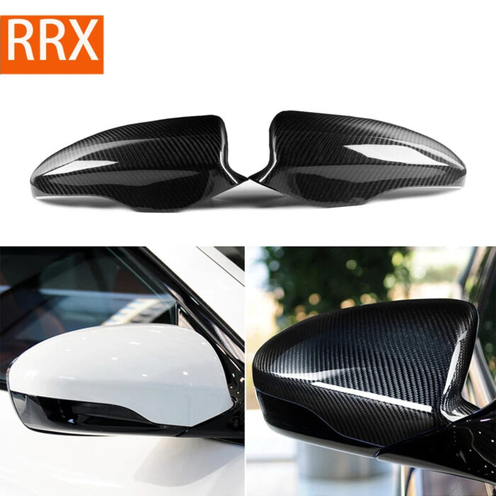 For BMW F10 M5 M6 F06 F12 F13 2012 2013 2014 2015 Rearview Mirror Cover Side Mirror Cap Real Carbon Fiber Car Trim Accessories - Image 1