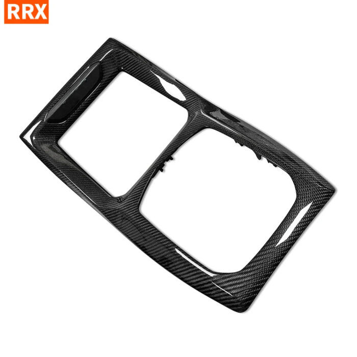 For BMW X3 G01 X4 G02 X3M F97 X4M F98 2021+ Center Gear Shift Knob Panel Frame Dry Carbon Fiber Car Interior Refit Accessory - Image 1