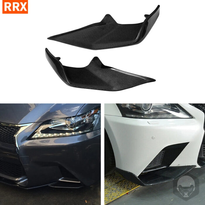 For Lexus GS350 2013 2014 2015 Front Bumper Lower Wrap Angle Dry Carbon Fiber Automobile Exterior Decoration Refit Parts