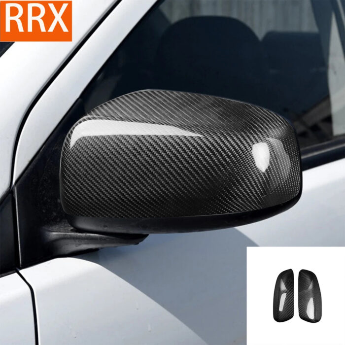 For Mitsubishi Lancer EVO 2008-2016 Rearview Mirror Cover Side Mirror Cap Real Carbon Fiber Car Trim Accessories