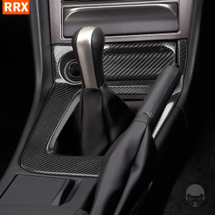 For Nissan Skyline GTR R34 V·Spec BNR34 Central Control Gearbox Gear Shift Knob Panel Surround Dry Carbon Fiber Car Modified