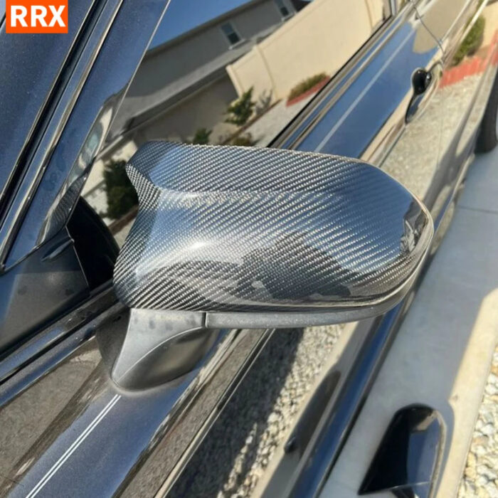 For Toyota Camry 8th Gen 2018+ M Style RearView Mirror Caps Case Cover Real Carbon Fiber Car Exterior Accessories Horn Shape