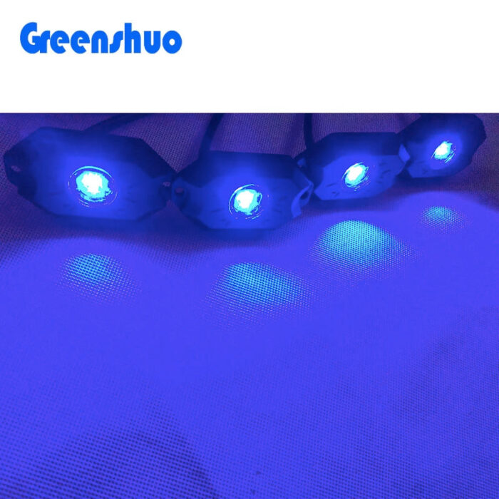 Single Color Blue Amber White Strobe Underglow Light Kits with Switch Wire Harness Magnetic Led Rock Light