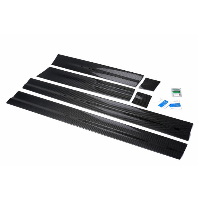 carbon fiber material Car accessories door trim car door panel side skirts door strip for Porsche Cayenne 958