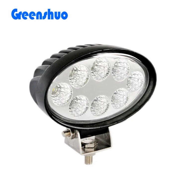 24w Oval Led Work Light 12v 60v Led Outdoor Auxiliary Worklight For Miller Floater Tractor