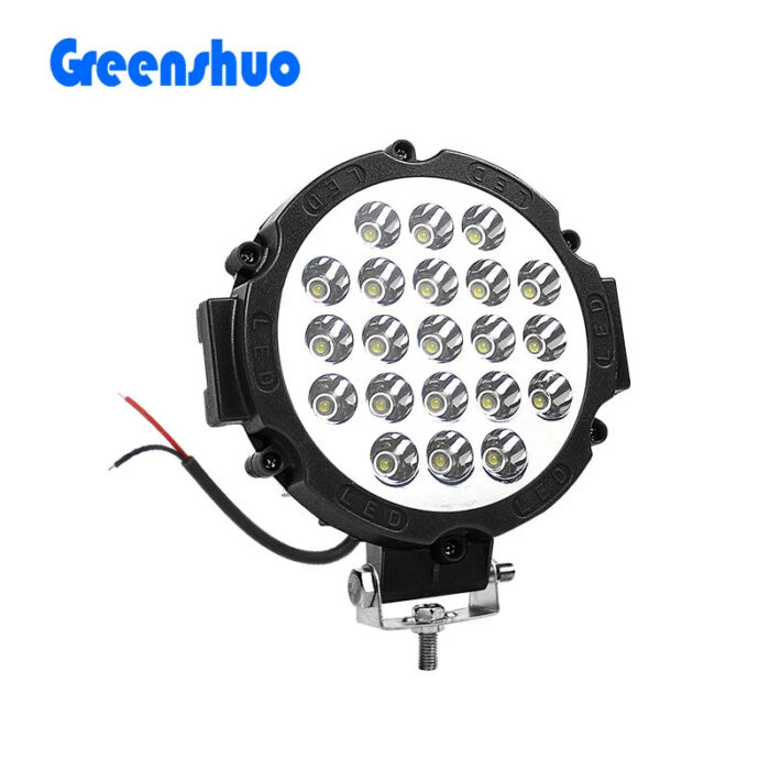 7inch 63w Led Driving Light Round Work Light Offroad Suv 4x4 Led Pod