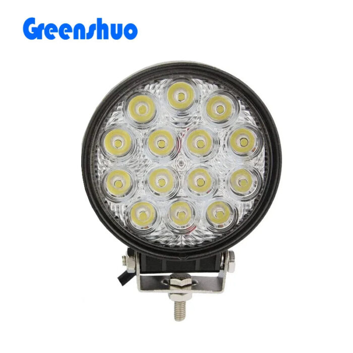 4.5inch Round Trailer Vehicle Led Work Light 42w Car Offroad Driving Auxiliary Light For Truck