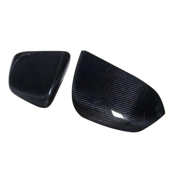 2PCS Car Carbon Fiber Material Rearview Mirror Housing Side Wing Mirror Cover For Tesla model 3 2020-up