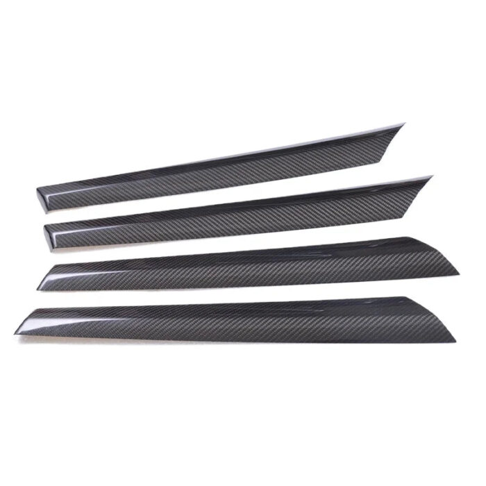 4PCS Dry carbon fiber Door interior trim strip Auto Accessories Interior Trims For BMW X3 X4 F25/F26 2011-2017