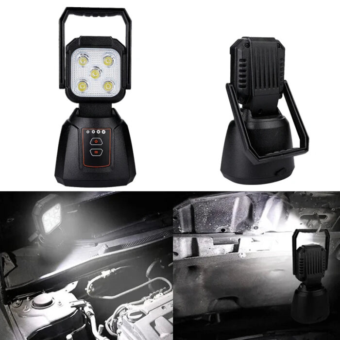 Rechargeable 12V 24V Led Work Lights 15W Outdoor Handlamps for Car Maintenance Lighting