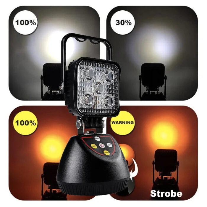 15W Strobe Flashing Work Light White Amber Led Handheld Work Light Rechargeable for Car Outdoor 90 Lighting and Circuitry Design