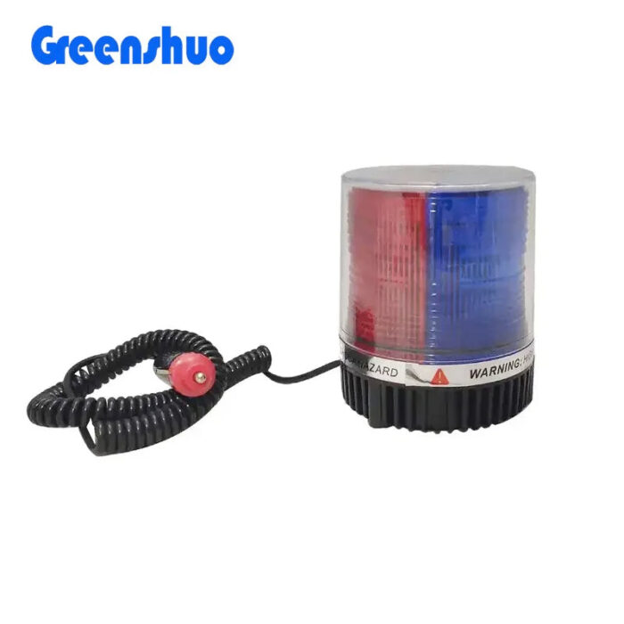 Car Accessories Led Strobe Warning Light Red Blue Color Led Magnetic Beacon Light