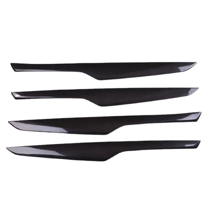 4pc Dry carbon fiber Auto Accessories Interior TrimsDoor interior trim strip For BMW X5 F15 2014-up