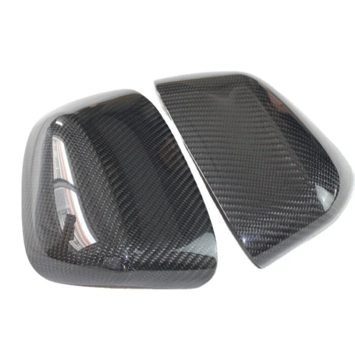 2PCS Car Carbon Fiber Rearview Mirror Housing Side Wing Rear Mirror Cover for BMW X5 2014-up F15
